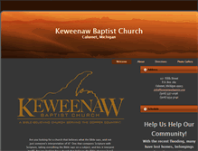 Tablet Screenshot of keweenawbaptist.org